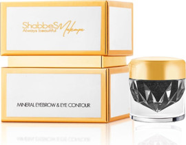 Shabbes Makeup 3 ב 1 איילינר / צללית / פיגמנט לגבה  BLACK 04 בצנצנת ללא מברשת