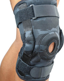 MOVIBRACE מגן ברך מחוזק, עם צירים וכרית סיליקון לפיקא