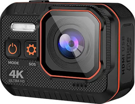 Blaupunkt מצלמת אקסטרים WiFi 4K עם מסך 1.54" שחור