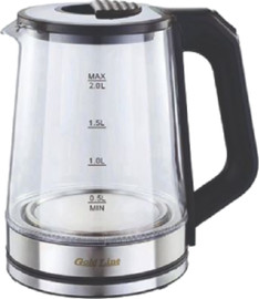 Gold Line קומקום זכוכית חשמלי נשלף Gold Line ATL-743 1500W - בנפח 2 ליטר