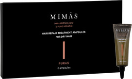 MIMAS אמפולות לשיער יבש לשיקום וטיפול אינטנסיבי מסדרת 'פיוראס' - 6 יחידות - מימאס