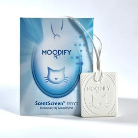 Moodify Pet מודיפיי פט Moodify Pet - תליון מהפכני מנטרל ריחות לארגז חול בפטנט עם מכון ויצמן