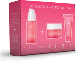 TALIA BIOVYN ערכת טיפוח ללחות ו-GLOW טבעי The True Rose Hydration Set | ROSE RECOVERY