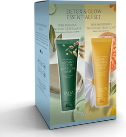 TALIA BIOVYN ערכת מסכות לשיפור מראה מרקם ואחידות העור  DETOX & GLOW MASKING DUO