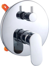 HOME-PRO מערכת אינטרפוץ 4 דרך, גוף פנימי + ערכת השלמה בגימור כרום