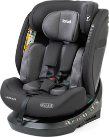 Infanti כסא בטיחות מלידה משולב בוסטר דגם I-Turn 360 R129 צבע מושב הבטיחות אפור