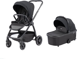 Infanti עגלת תינוק משולבת כולל אמבטיה וטיולון דגם Leona צבע העגלה שחור