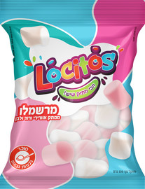 לוקיטוס מרשמלו קוביות ורוד לבן