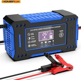 No Name בוסטר ומטען חכם למצבר רכב ואופנוע 12V 6A עם מסך LCD – HOMEFISH