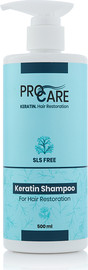 פרו-קר keratin shampoo hair restoration ml-שמפו קרטין לשיקום השיער מל