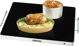 Gold Line פלטת שבת זכוכית 4 סירים Gold Line גולד ליין ATL-480