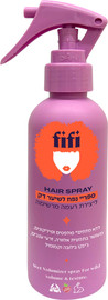 FIFI ספריי מעניק לשיער נפח משורשי השיער ועובי לסיב השיערה באופן המסייע לעיצוב רעמת שיער מלאה ומרשימה