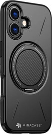 Miracase כיסוי ל-iPhone 17 בצבע שחור דגם MiraMag מבית Miracase