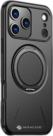 Miracase כיסוי ל-iPhone 17 Pro בצבע שחור דגם MiraMag מבית Miracase