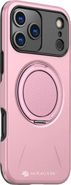 Miracase כיסוי ל-iPhone 17 Pro בצבע ורוד דגם MiraMag מבית Miracase