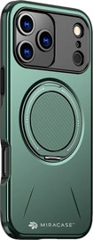 Miracase כיסוי ל-iPhone 17 Pro בצבע ירוק דגם MiraMag מבית Miracase
