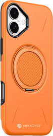 Miracase כיסוי ל-iPhone 16 בצבע כתום דגם MiraMag מבית Miracase