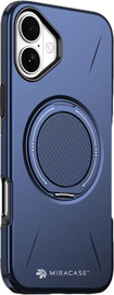 Miracase כיסוי ל-iPhone 16 בצבע כחול דגם MiraMag מבית Miracase