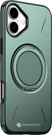Miracase כיסוי ל-iPhone 16 בצבע ירוק דגם MiraMag מבית Miracase