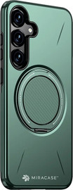 Miracase כיסוי ל-Samsung S25 בצבע ירוק דגם MiraMag מבית Miracase