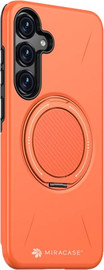 Miracase כיסוי ל-Samsung S25 Plus בצבע כתום דגם MiraMag מבית Miracase
