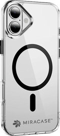 Miracase כיסוי ל-iPhone 16 בצבע שחור דגם MiraSafe מבית Miracase