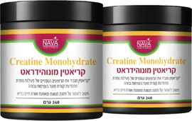 Nava אבקת קריאטין מונוהידראט 240 גר - 2 יחידות
