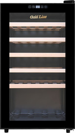 Gold Line מקרר יין - 41 בקבוקים Gold Line גולד ליין BC-41 שחור
