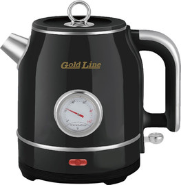 Gold Line קומקום חשמלי בעיצוב רטרו 1.5 ליטר Gold Line גולד ליין ATL-782 שחור