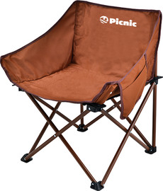 פיקניק כיסא מתקפל קומפקטי | PackSeat - חום