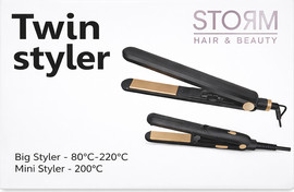 STORM מארז מחליקי שיער TWIN STAYLER