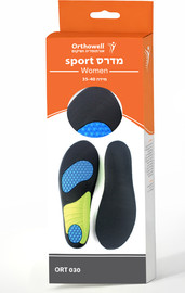 Orthowell מדרס ספורט Sport – בלימת זעזועים ותמיכה לכף הרגל