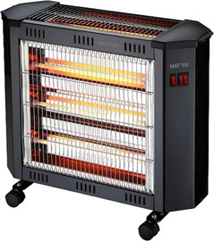 MATRIX תנור חימום קוורץ 3+1 גופי חימום Matrix מאטריקס OM-HT2400i שחור