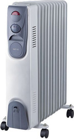 MATRIX רדיאטור לחימום 11 צלעות Matrix מאטריקס Hug 2500W לבן