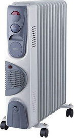 MATRIX רדיאטור 3000W לחימום 11 צלעות Matrix מאטריקס MX-11F-3000W-WH Turbo Hug