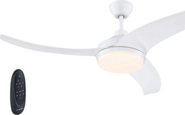 Westinghouse מאוורר תקרה 52" כולל שלט ותאורת 36W Westinghouse LED ווסטינגהאוס Valeria 52 לבן