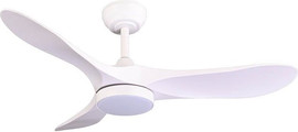 Norther מאוורר תקרה 42" כולל תאורת LED משתנה ושלט Norther נורטר York 42 - לבן