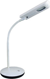 OMEGA מנורת שבת כשרה שולחנית עם תריס מסתובב Omega דגם OM-SHAB-5W אישור צומת צבע לבן
