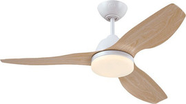 Westinghouse מאוורר תקרה 42" כולל תאורת 28W LED ושלט Westinghouse ווסטינגהאוס Magnolia 42 - לבן/אלון