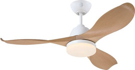 Westinghouse מאוורר תקרה 42" כולל תאורת 28W LED ושלט Westinghouse ווסטינגהאוס Erica DC 42 - לבן/אלון