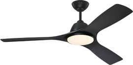 Westinghouse מאוורר תקרה 52" כולל שלט ותאורת Westinghouse LED ווסטינגהאוס Jessica שחור