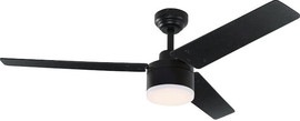 Westinghouse מאוורר תקרה 52" כולל תאורת 28W LED ושלט Westinghouse ווסטינגהאוס Talia DC 52 - שחור/אלון