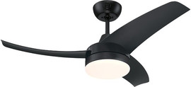Westinghouse מאוורר תקרה 42" כולל תאורת 28W LED ושלט Westinghouse ווסטינגהאוס Longwood DC 42 - שחור