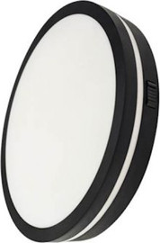 OMEGA גוף תאורה צמוד תקרה 42W ‏Omega אומגה OM-MONO-42W-CCT-BK-S שחור