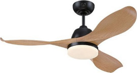 Westinghouse מאוורר תקרה 42" כולל תאורת 28W LED ושלט Westinghouse ווסטינגהאוס Erica 42 - שחור/אלון