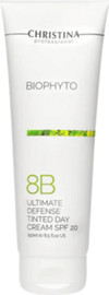 CHRISTINA קרם יום להגנה דמי מייקאפ Ultimate Defense Tinted Day Cream SPF 20 (שלב 8B) 250 מל מסדרת ביו פיטו