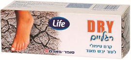LIFE דריי רגליים קרם טיפולי לעור יבש מאוד