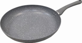 La Kitchenette מחבת בגודל 24/4.5 ס"מ עם ציפוי נון סטיק דמוי שיש - מסדרת השף שגב משה