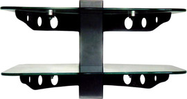 LEXUS 2 מדפים מיוחדים זרוע שחור זכוכית שחורה דגם SH-02B