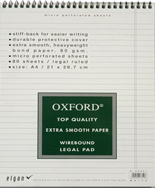 Oxford בלוק A4 שורה אוקספורד